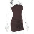 Castro Mini Dress Brown
