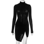 Doren Night Mini Dress Black