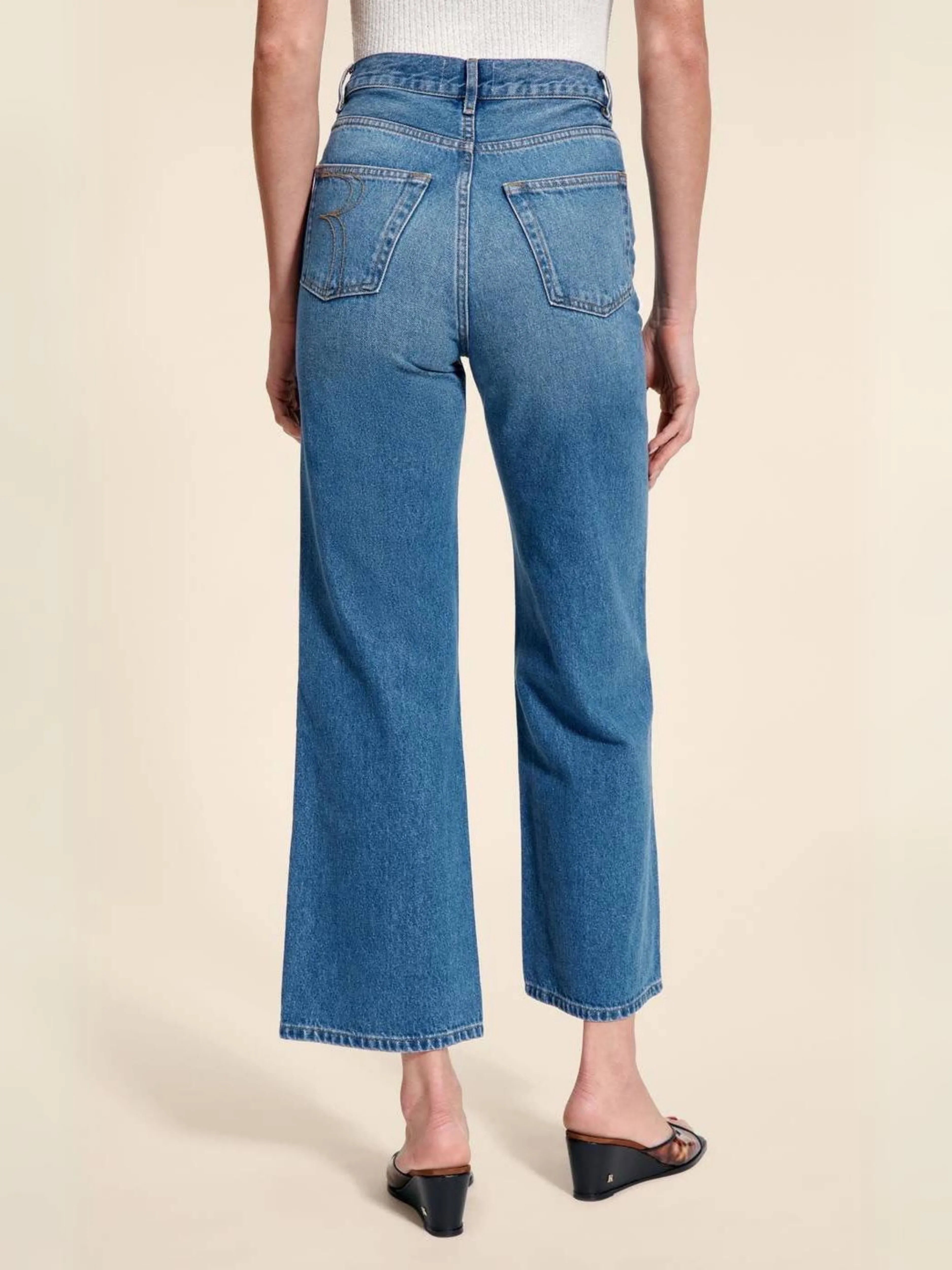 Loose High Waist Straight Leg Jeans