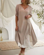 Iliana Statement Short Sleeve Dress Designer Edit