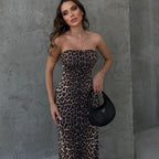 Severus Slit Dress Brown