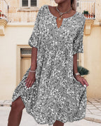 Irene Premium Dress Floral Pattern Elevated Occasion Wear