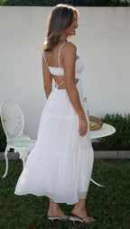 Saz Maxi Dress White