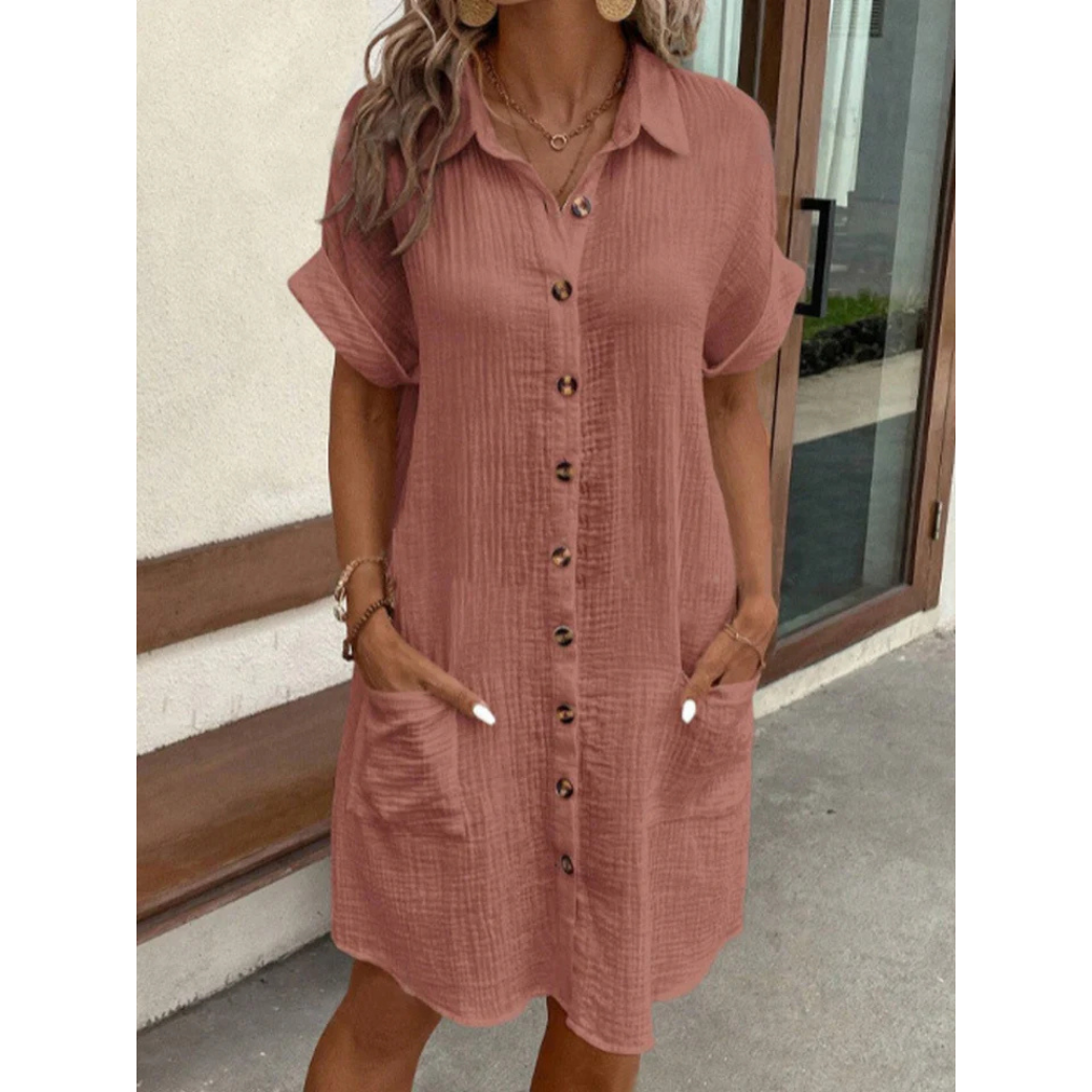 Viviana Effortless Summer Shirt Dress for Women Premium Wardrobe Essential