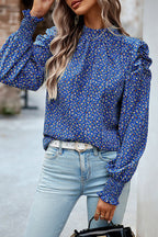 Certain Love Print Statement Sleeve Smocked Top - 5 Colors