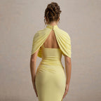 Deardorff Midi Dress Yellow
