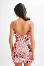 Shine On Mini Dress Pink