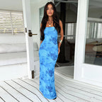 Pires Maxi Dress Blue