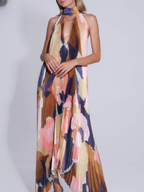 Eugenia Timeless Maxi Dress with Hem Boutique Collection