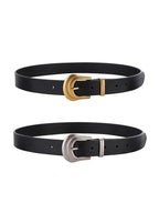 Always Elegant Distressed Cowhide Belt