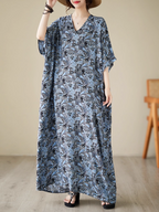 Breezy Elegance Kaftan Dress with Side Pockets