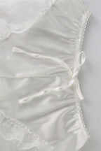 Satin Lace Trim Cami Sleep Shorts Set