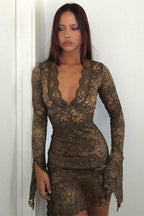 Chic Bodycon Party Lace Dress