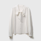 Eleni Cornflower White Tie Shirt