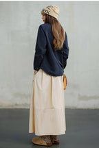 Navy Long Sleeve Casual Jacket