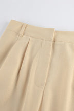 One Shoulder Asymmetric Tie Top High Waist Pants Two Piece Set