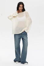 Lightweight Hollow Knit Sweater