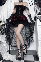 Layered Train Gothic Dress