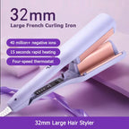 french wave hair curling iron