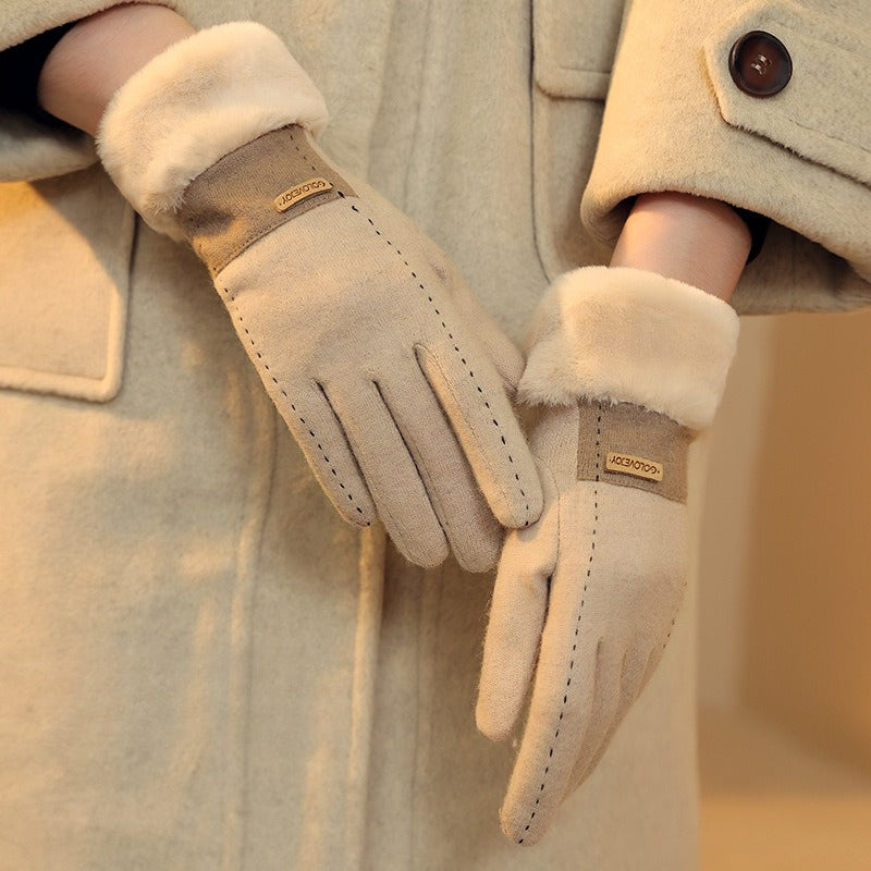 Cashmere Wool Knit Touchscreen Gloves