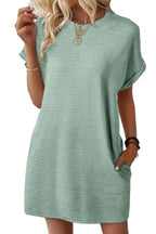 Women's Lightweight Summer T-shirt Dress with Pockets