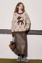 Relaxed Fit Cozy Crewneck Sweater