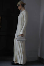 Solid A Line Maxi Sweater Dress