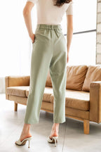 Everly Pistachio Cuffed Trousers