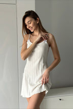 Casual Knit Jacquard Cami Mini Dress