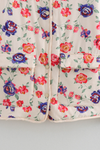 Street V-neck Loose Cardigan Fashion Print Cotton Coat for Women