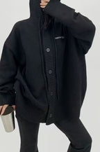 Loose Fit Drawstring Sweater
