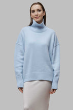 Versatile Solid Turtleneck Euro Sweater