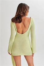 High-End Sexy Knit Mini Dress