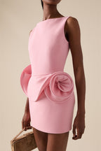 Chic Floral Embellished Party Dress
