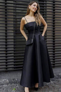 Elegant Satin Slip Vintage Formal Dress