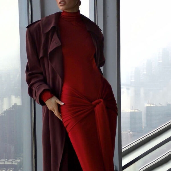 Roma Maxi Dress Maroon