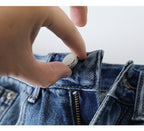 High Waist Wide-Leg Straight Jeans