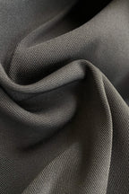 Grey Contrast Foldover Waist Wide Leg Pants