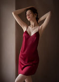 Scarlet Whisper - Backless Satin Nightdress
