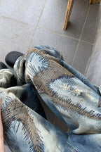 Punk Streetwear Wide Leg Denim Jeans
