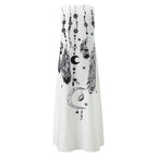 Luz Minimalist María Florales Summer Maxi Dress Chic Silhouette Collection