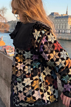 Loose Five-pointed Star Print Cotton Jacket