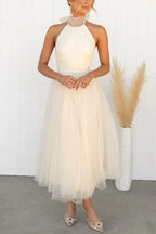 Dominique Statement High Quality Sleeveless Party Dress for Fashionable Women Chic Silhouette Collection