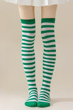 Striped Knee High Socks
