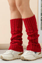 Cable Knit Chunky Slouchy Boot Leg Warmers