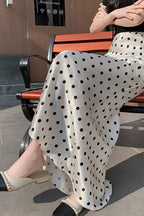 HighWaist Polka Dot Fish Tail Skirt