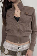 American Vintage Utility Zip Pocket Jacket
