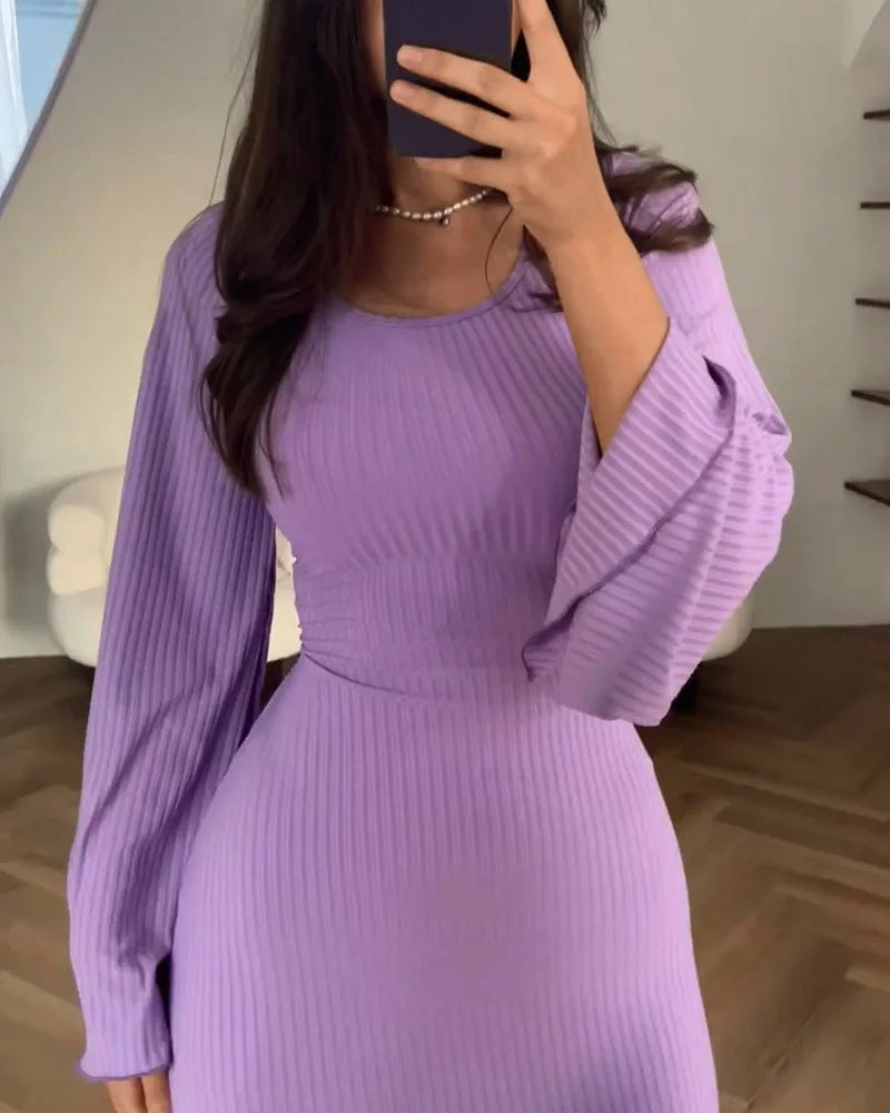 Gertrudis Boutique Dress with Long Sleeves Statement Occasion Edit