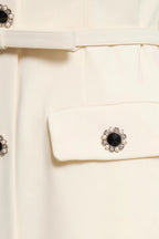 Angelse Crepe Button Midi Dress