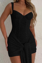 V Neck Lace Bodycon Cami Lace Dress